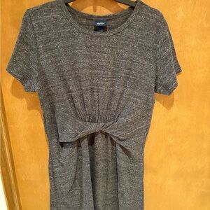 Daytrip Heather Gray Tie-Front Short Sleeve Dress Women’s Size XL from Buckle